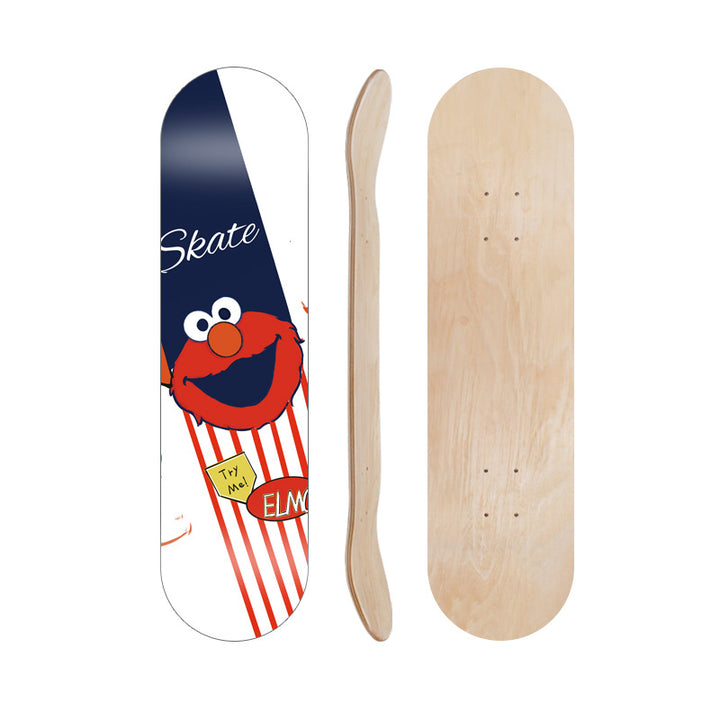 Tegneserieinspirert skate dekk Skanto