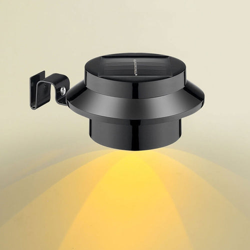 Solcelledrevet LED-vegglampe for utendørs bruk, vanntett, for gjerde og vegg