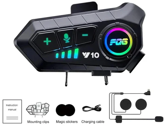 Bluetooth for Motorradhjelm