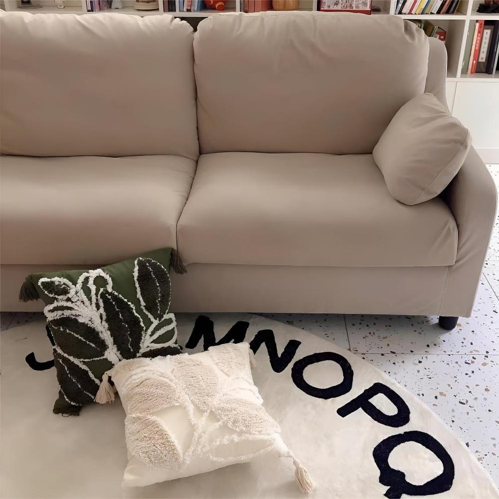 Skanto | Plush Leaf With Tassel Cushion Cover