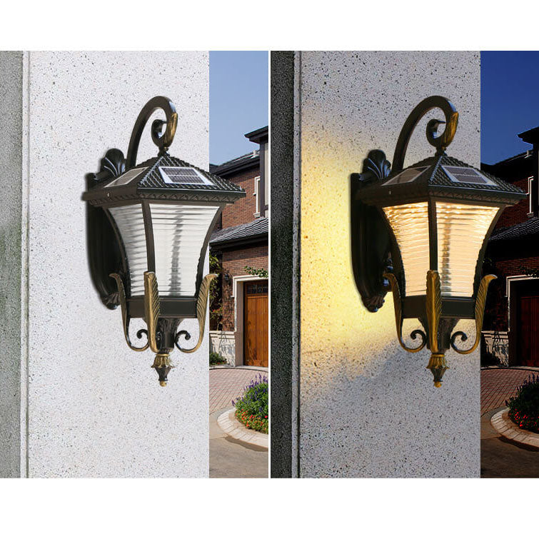 Europeisk stil Retro Aluminium Vanntett Utendørs 1-Lys Vegg Sconce Lampe | Skanto