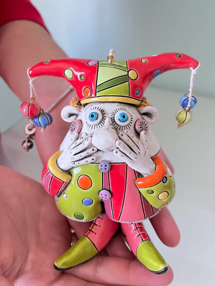 Skanto | Fargerike Jester Klokke Ornamenter