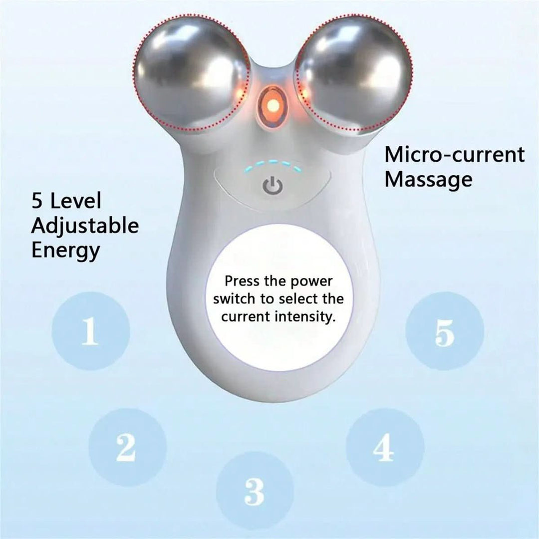 Professionelles Gesichtsmassagegerät mit Mikrostrom für straffere, gllattere Haut