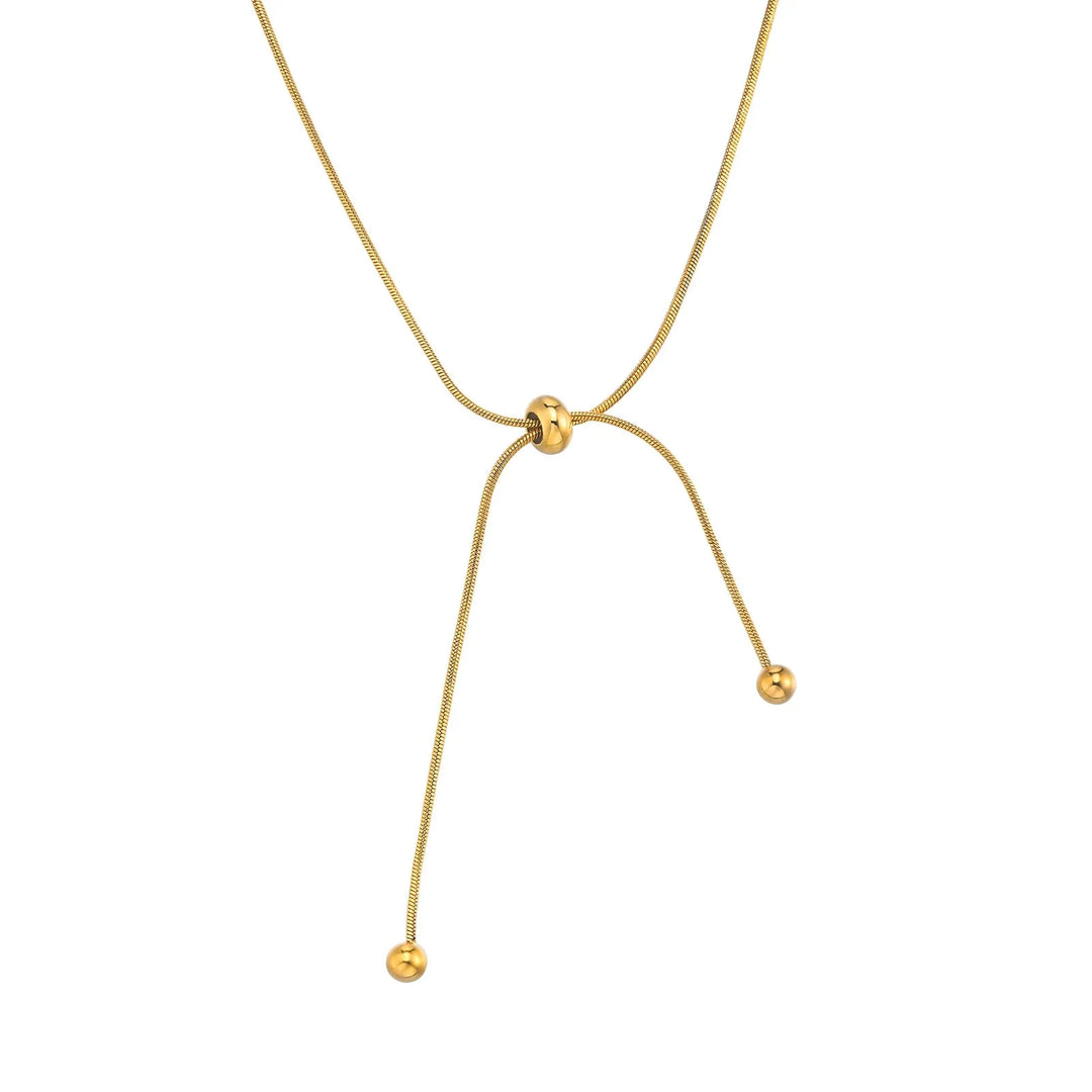 Skanto | 18k Justerbar Frynse Slangesmykke