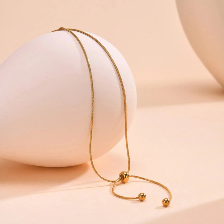 Skanto | 18k Justerbar Frynse Slangesmykke