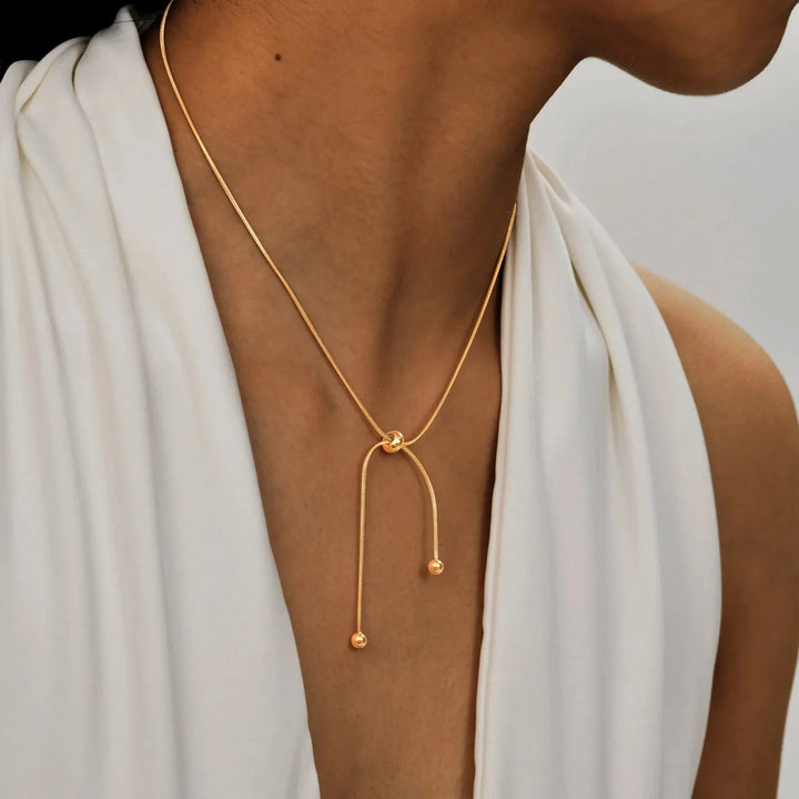 Skanto | 18k Justerbar Frynse Slangesmykke