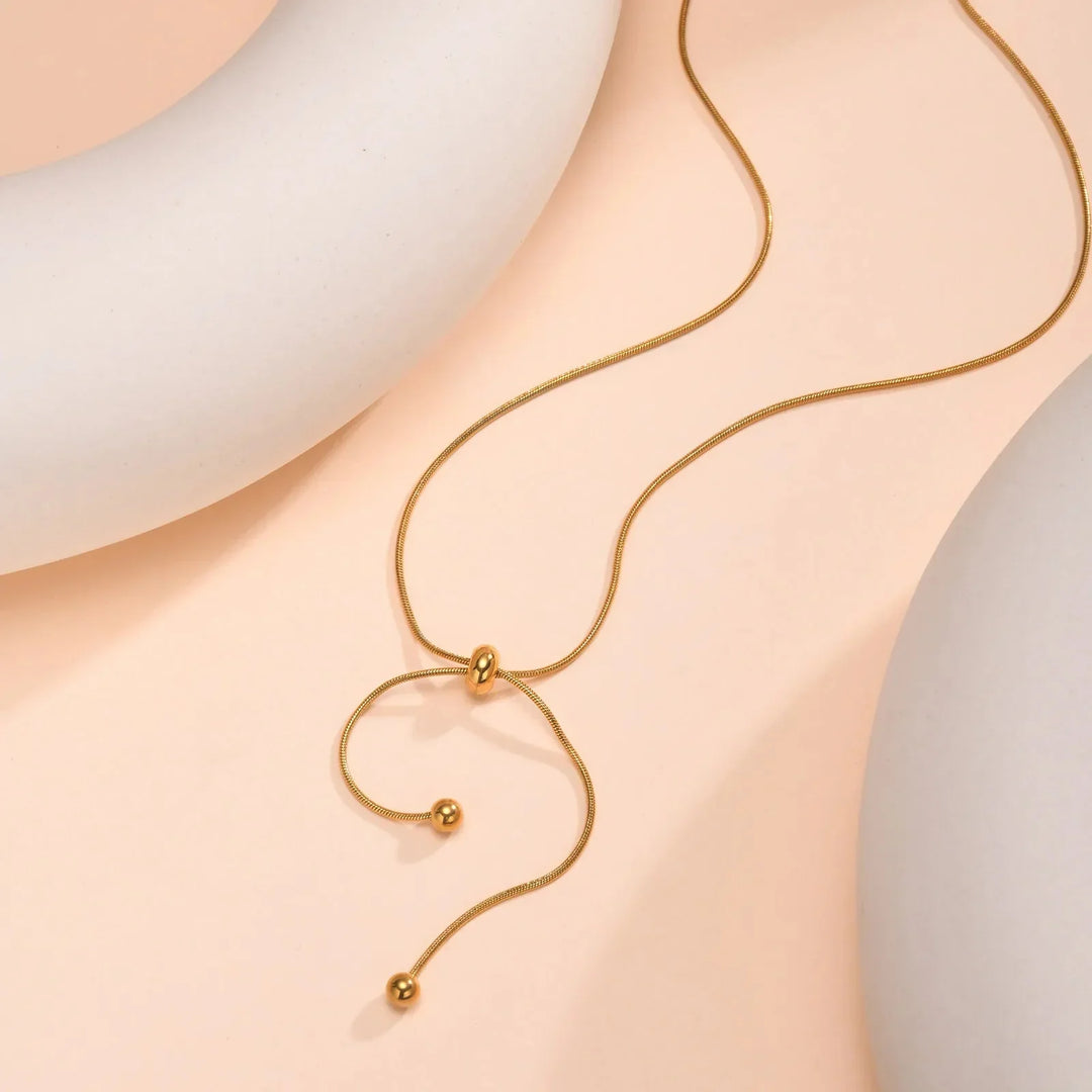 Skanto | 18k justerbar dusk slange halskjede