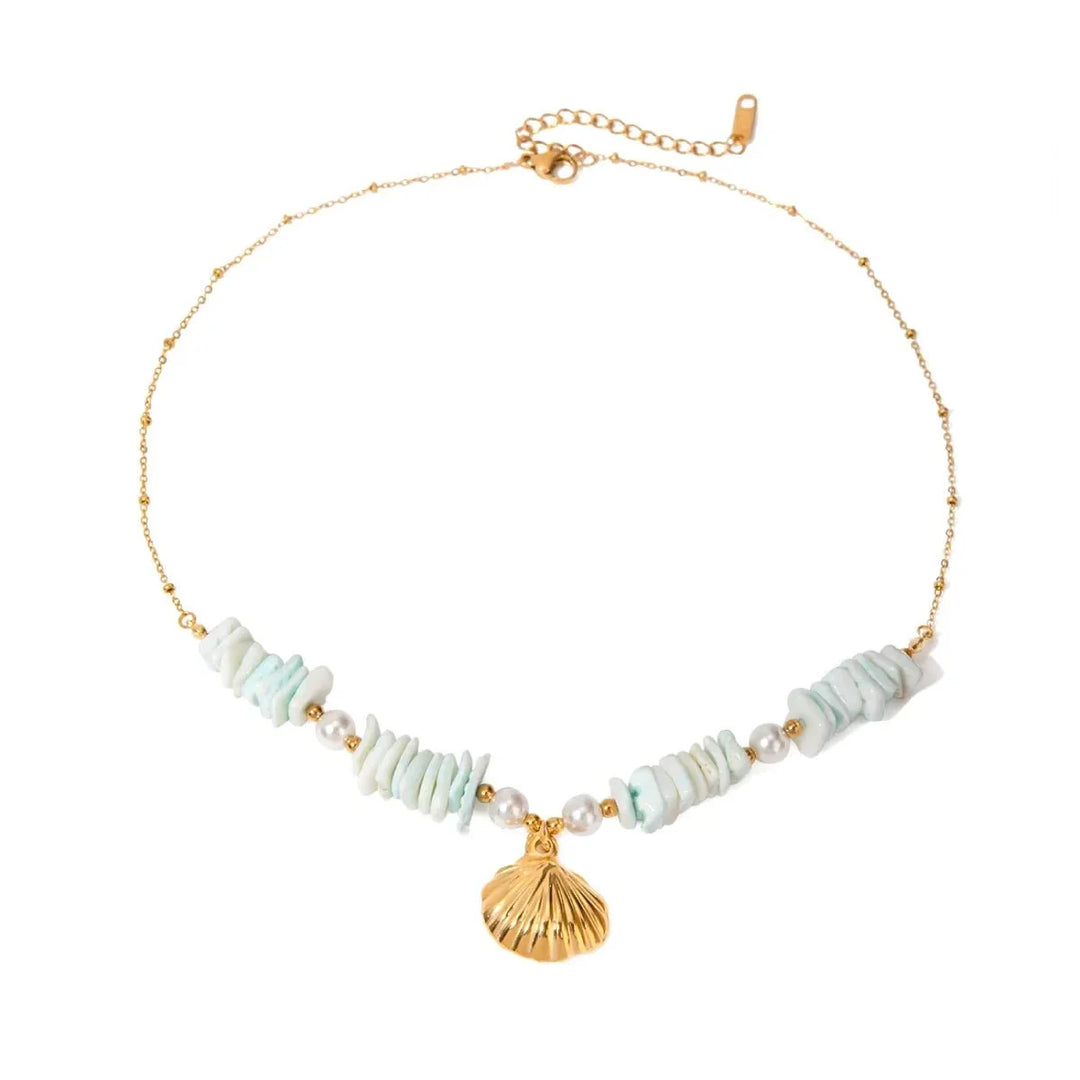 Skanto | 18k Boho Oceanic Sjøskjell Halssmykker