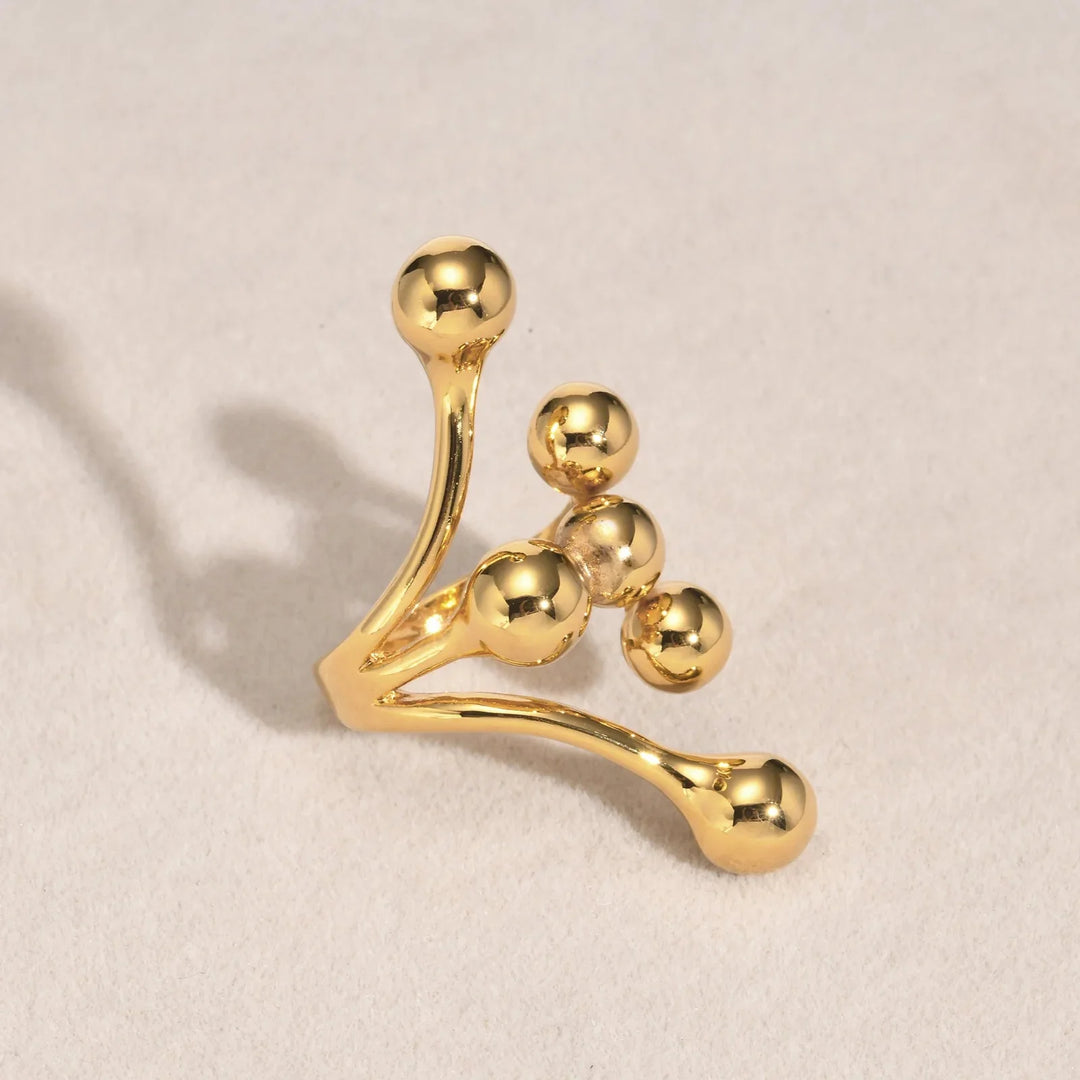 Skanto | 18k Bold Laget Kule Wrap Ring