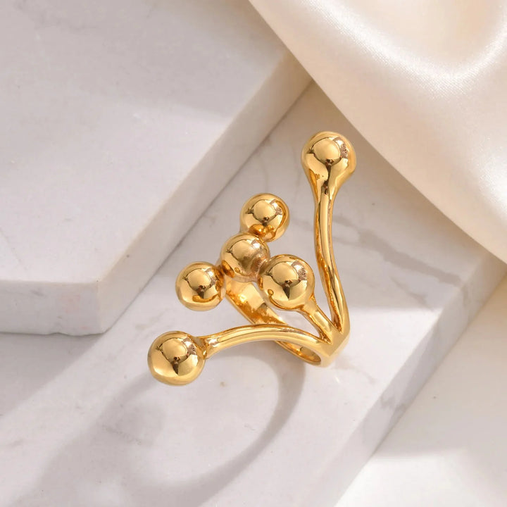 Skanto | 18k Bold Laget Kule Wrap Ring