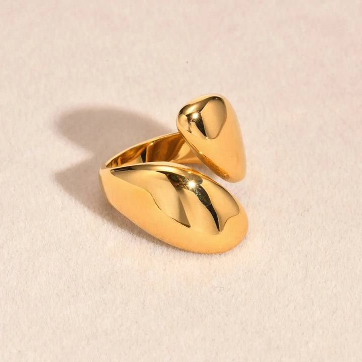 Skanto | 18k Chunky Dråpe Innviklet Ring