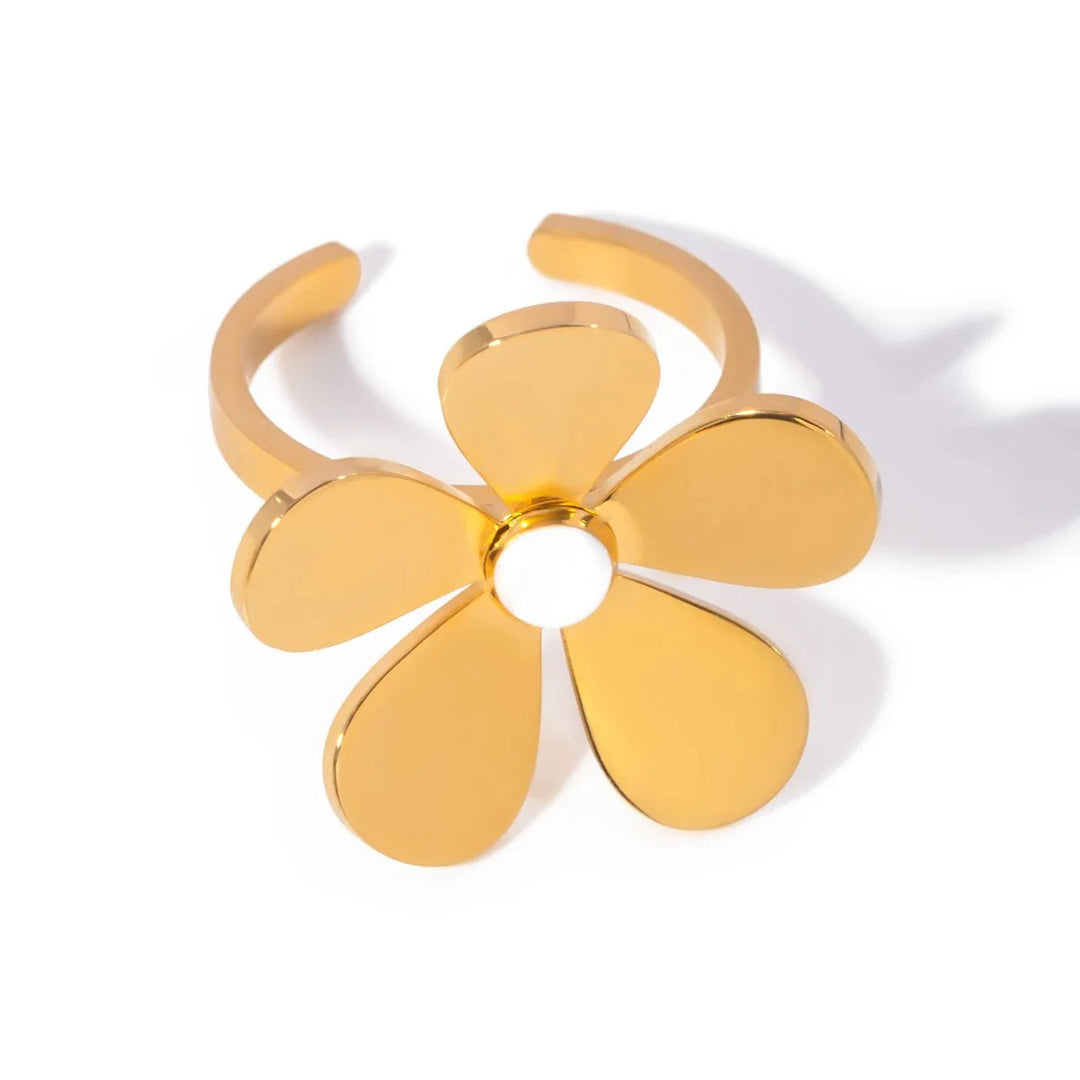 Skanto | 18k Dainty Daisy Floral Ring