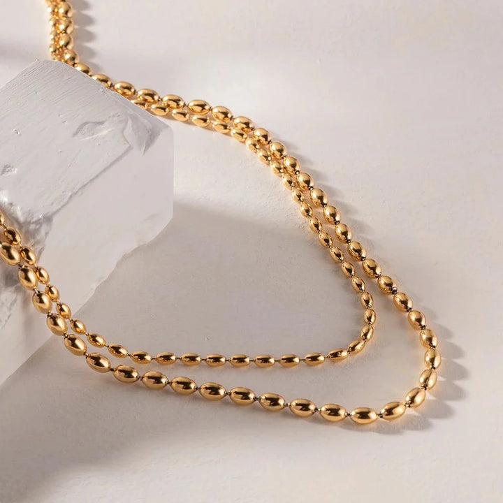 Skanto | 18k Laget Gull Perlekjede