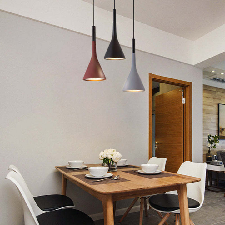 Moderne Trekant Pendellampe - Trionda | Skanto