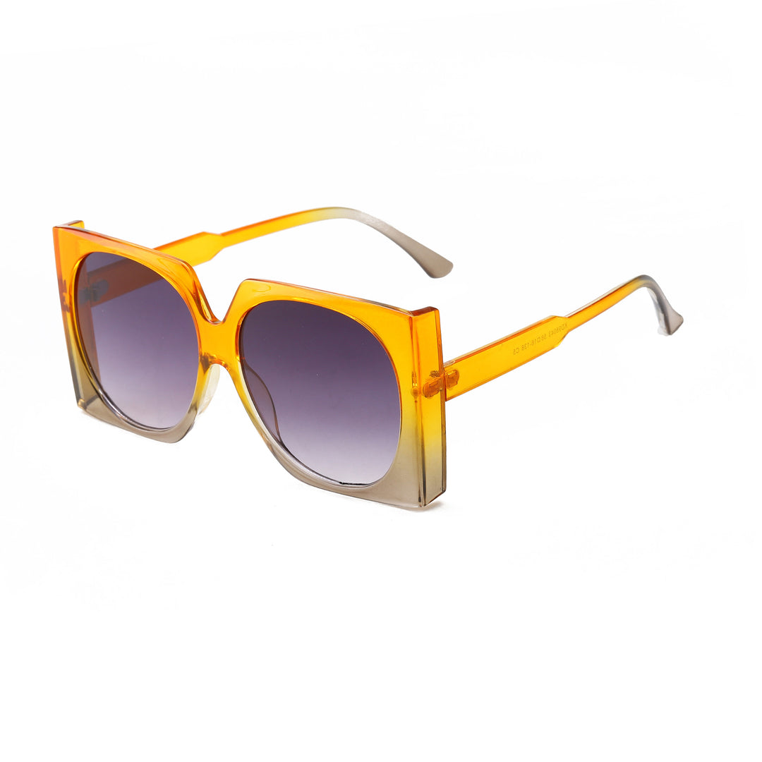 Dame Oversized solbriller i elegant ramme Skanto