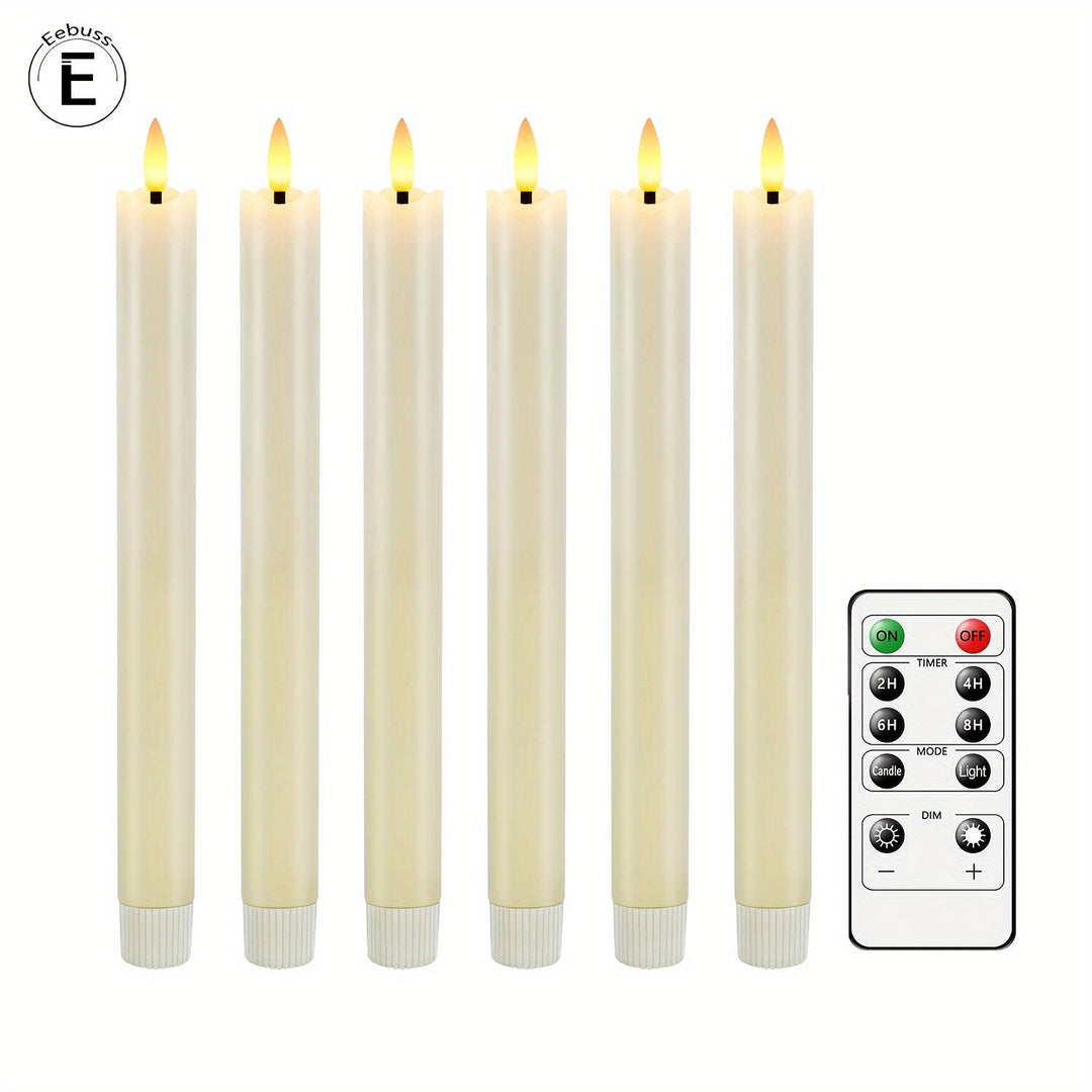 Eebuss Flameless Cone Candles – Realistisk LED Effekt Skanto