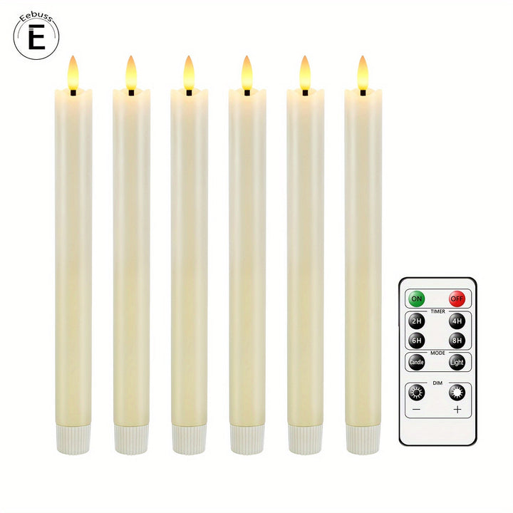 Eebuss Flameless Cone Candles – Realistisk LED Effekt Skanto