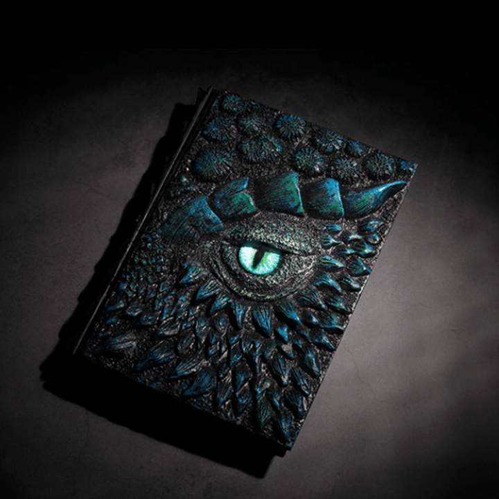 Skanto | Drageøyne 3D Trykket Journal - Håndlaget Harpiks Graverte Notatbok