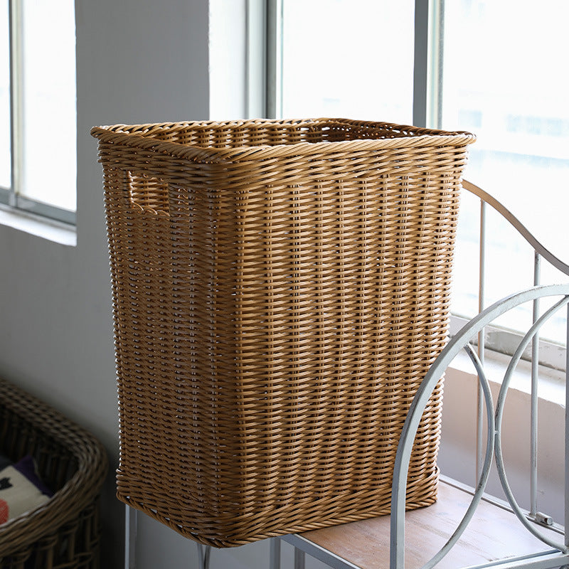 Premium Håndvevd Rattan Oppbevaringskurv Skanto