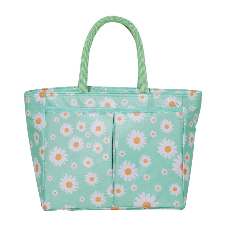 Stilig blomstermønstret tote bag Skanto