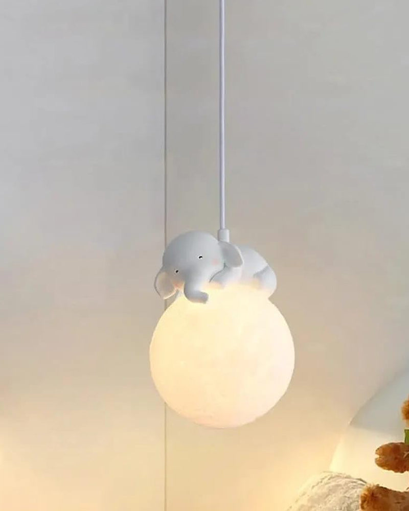 Skanto | Søt dyreformet månependellampe - Elefant