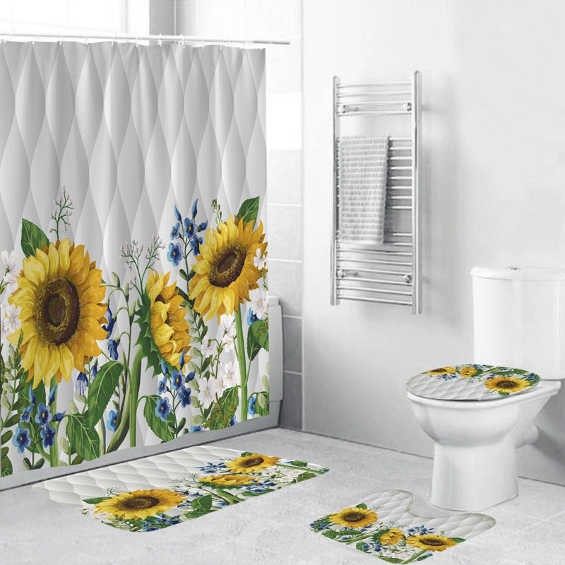 Blomster dekorativ dusjforheng Skanto