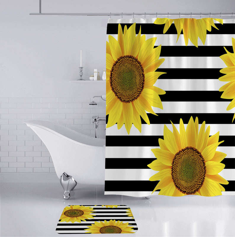 Blomster dekorativ dusjforheng Skanto