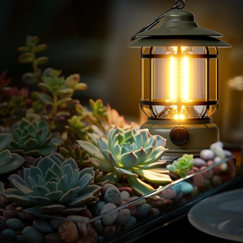 Skanto | Oppladbar Retro LED Campinglampe
