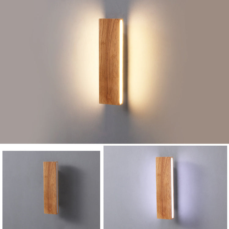 Skanto | OakBeam | Minimalist solid tre LED vegglampe