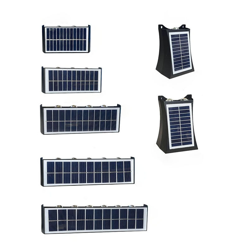 Skanto | Modern Simplicity Solarlampe Vanntett Rektangulær ABS PMMA LED Vegglampe For Utendørs Patio
