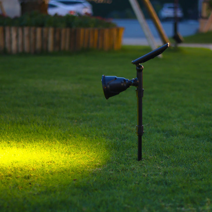 Moderne industriell ABS solvanntett LED spotlight hageinnsettingslys for utendørs patio | Skanto