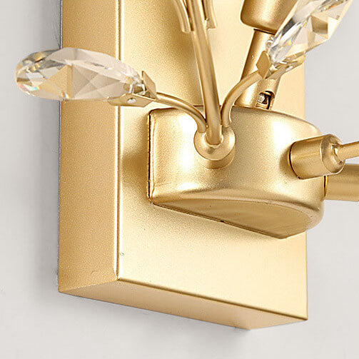 Skanto | Luminis Vegglampe | Luksus Krystall Design | Blad Motif | 1-Lyskilde & Moderne