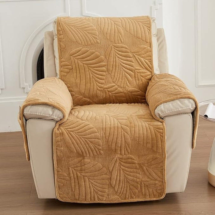Skanto | Verdant Leaf Pattern Recliner Cover