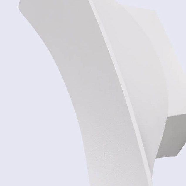 Moderne Enkle Rektangulære Buede LED Utendørs Vanntette Vegglampe | Skanto