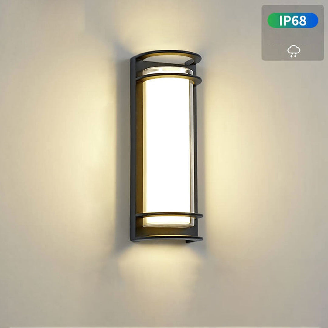 Modern utendørs søyle vanntett LED hagevegglampe | Skanto