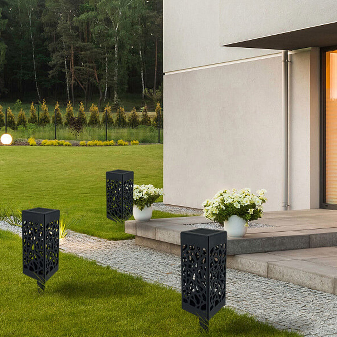 Kreativ Hullete Square Column LED Utendørs Gress Innsett Landskapslys | Skanto