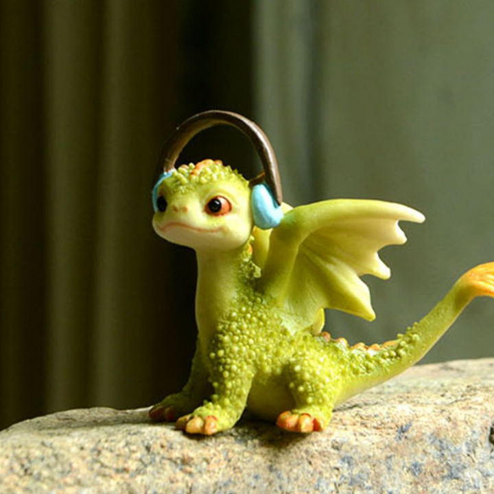 Skanto | Mini søt drage statue dekorasjon