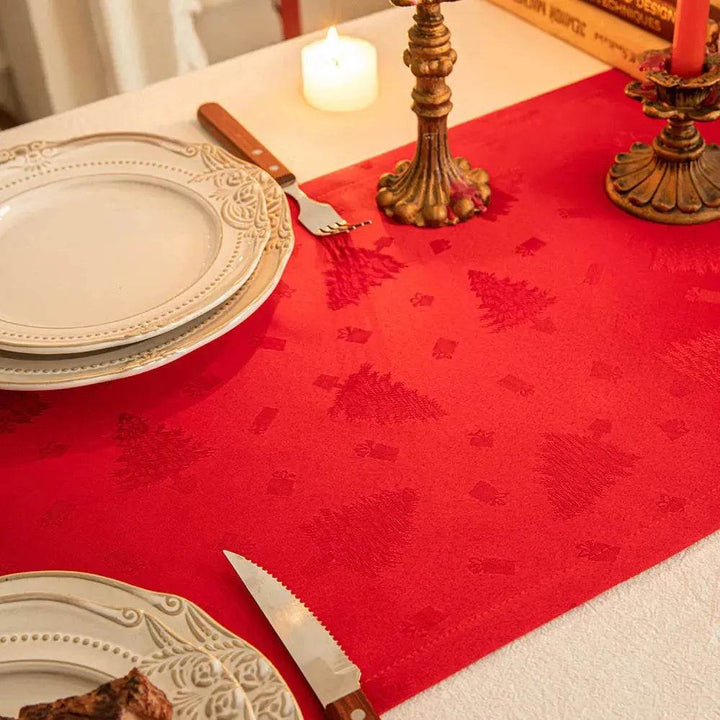 Skanto | Jule Dukløper Mørk Jacquard Spisebord