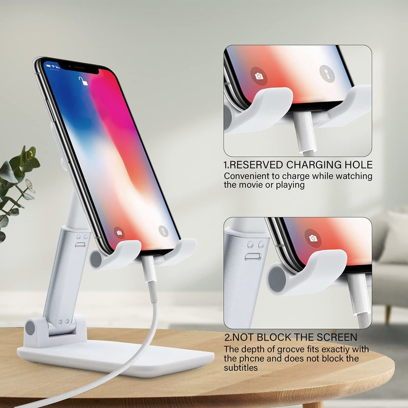 Skanto | Sammenleggbar skrivebords telefon nettbrettholder mobil skrivebord stativ