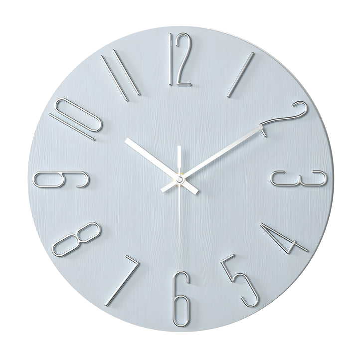 Enkel Kvarts Design Veggklokke - Stille Moderne Stil | Skanto