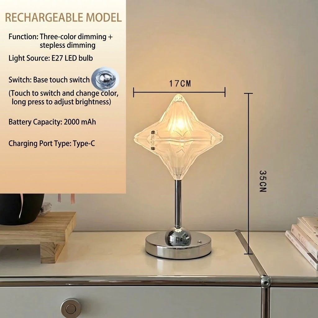 Crystal Star Ambient Touch LED TaSkantoe Lampe | Skanto
