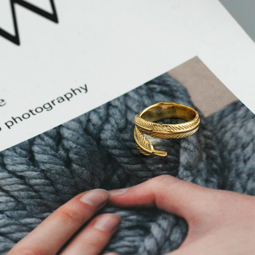 Justerbar Golden Spring Ring | Skanto