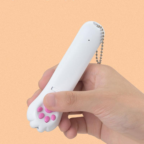 PurrPlay USB Oppladbart Katt Laserleketøy – Interaktivt LED Lys med 4 Mønstre | Skanto