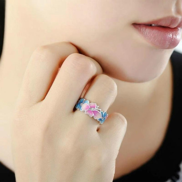Skanto | Fashion Blomst Sommerfugl Ring