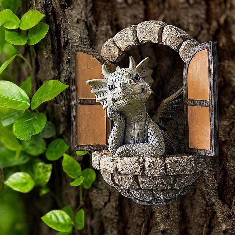 Søt Draakestatue Ornament | Skanto