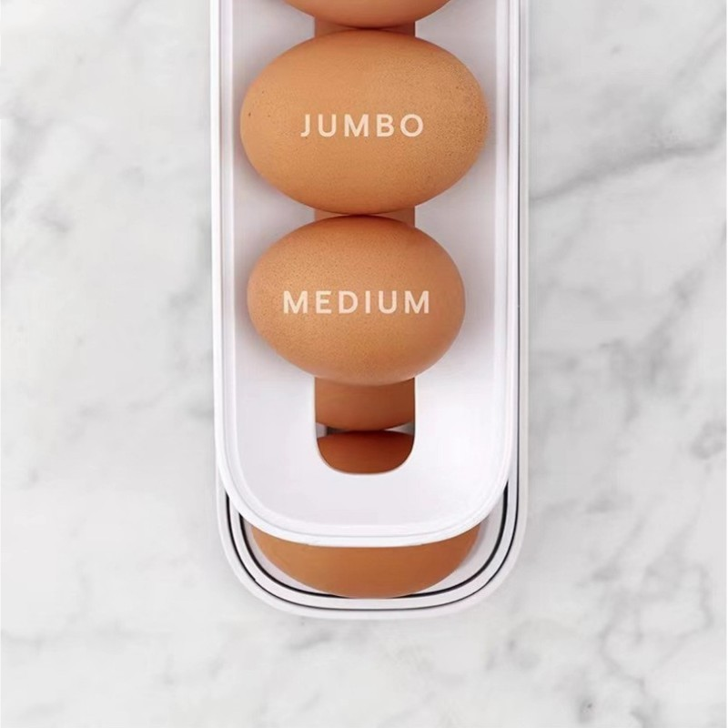 Skanto | Automatisk Rullende Egg Holder Oppbevaringsboks