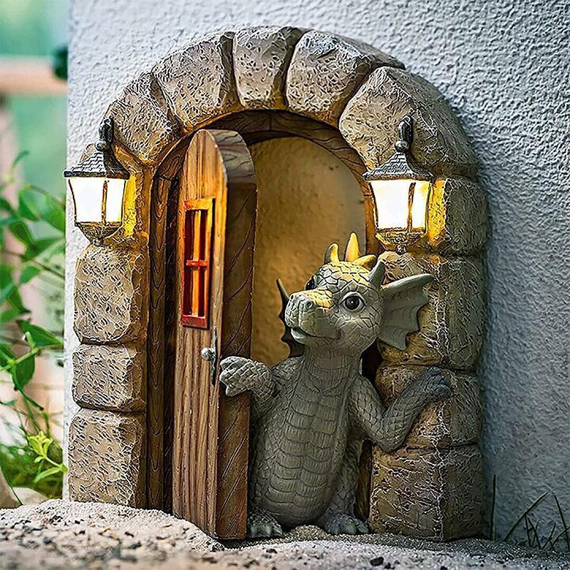 Søt Drage Statue Ornament | Skanto