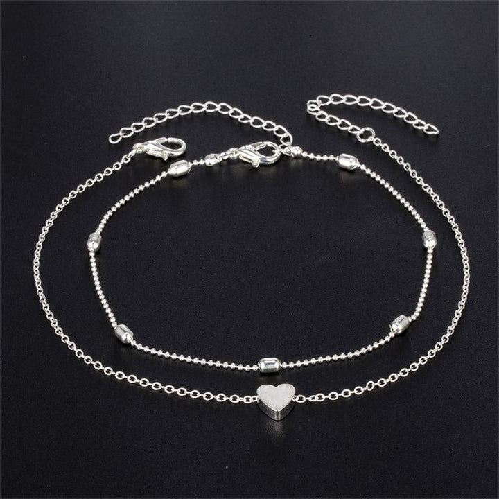 Skanto | Motemassasje Hjerte Anklets for Kvinner