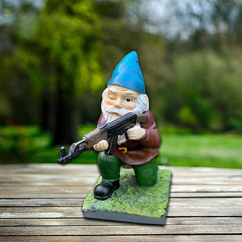 Skanto | Militær Hagegnome med Kamuflasjeuniform