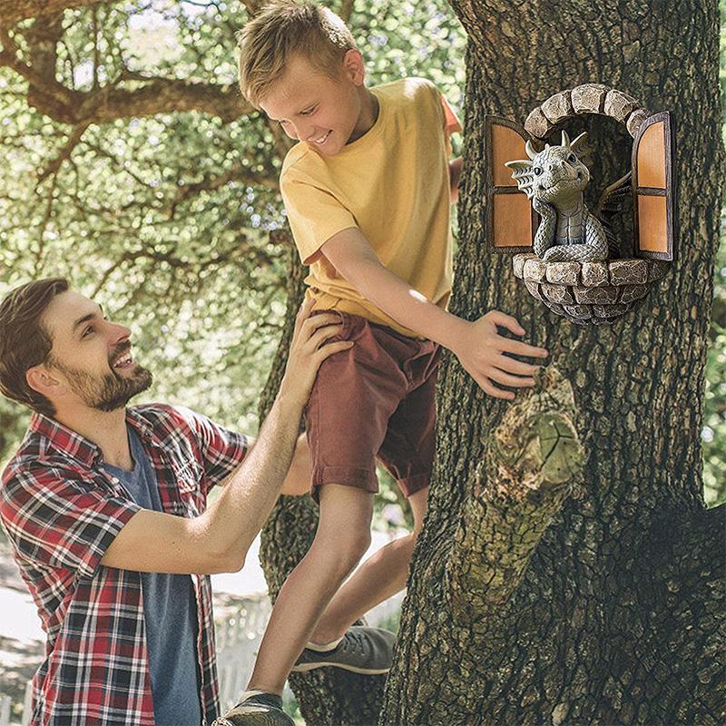 Søt Drage Statue Ornament | Skanto